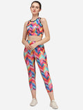 Women's Polyester Printed Sports Track Suit