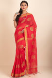 Unique Zari Woven Cotton Silk Saree